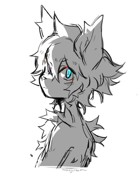 A picture of an anthropormorphic snow leopard.